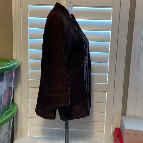 Style & Co. Dark Brown Button Down Shirt - Picture 4 of 10